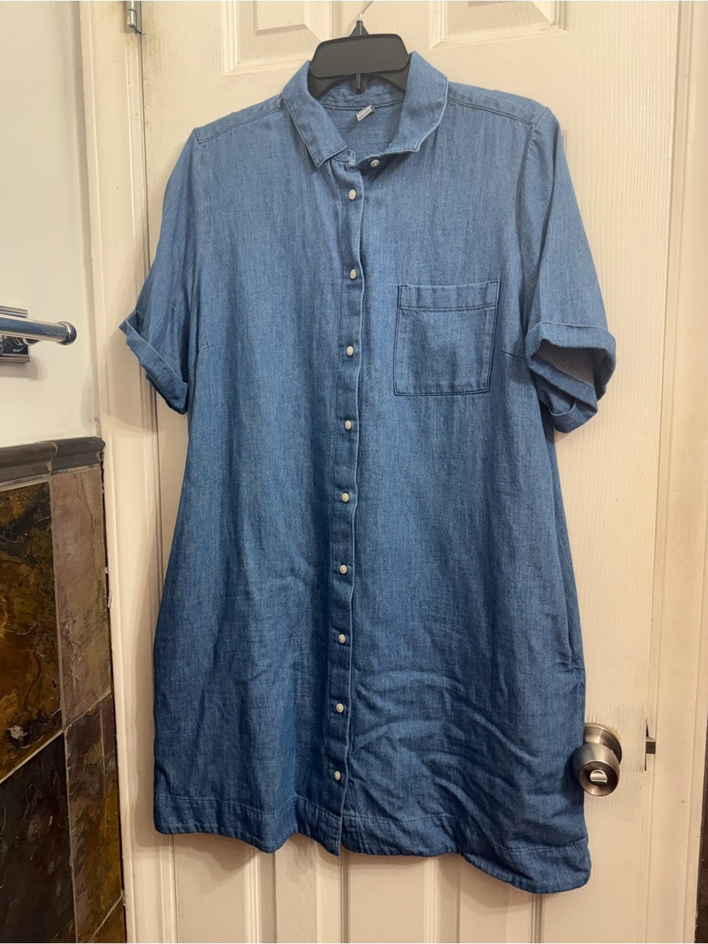 Denim shirt dress- Like new! - Picture 1 of 2